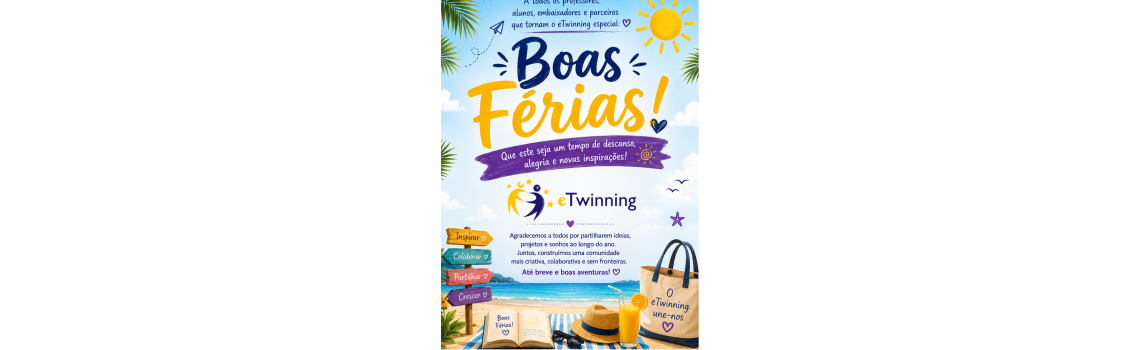 Boas férias! Voltamos em breve.